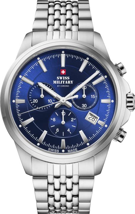 Actual product image Swiss Military Quartz Chronograph (Analogue wristwatch, Chronograph, Swiss made, 40 mm)