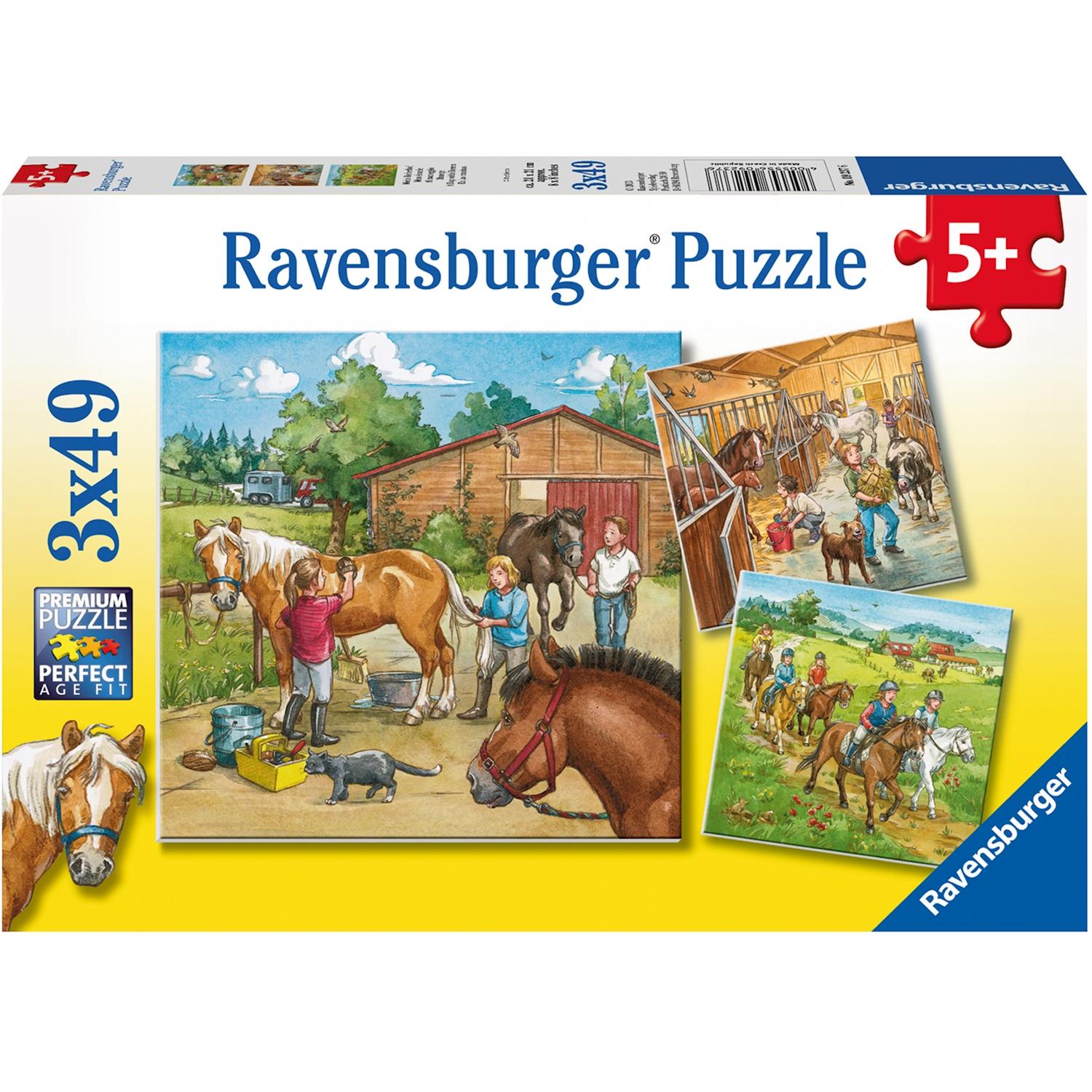 Ravensburger Mein Reiterhof 3x (49 Teile)