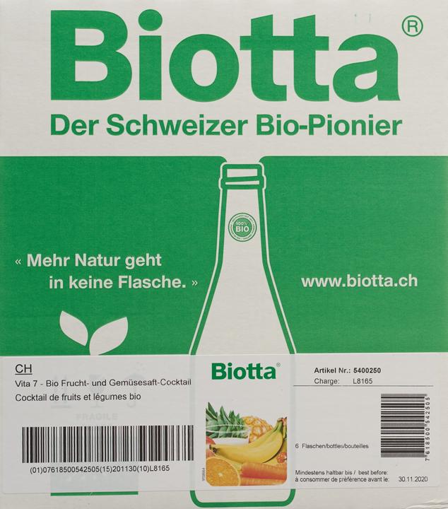 Produktbild Biotta Vita 7 Bio (6 x 50 cl)