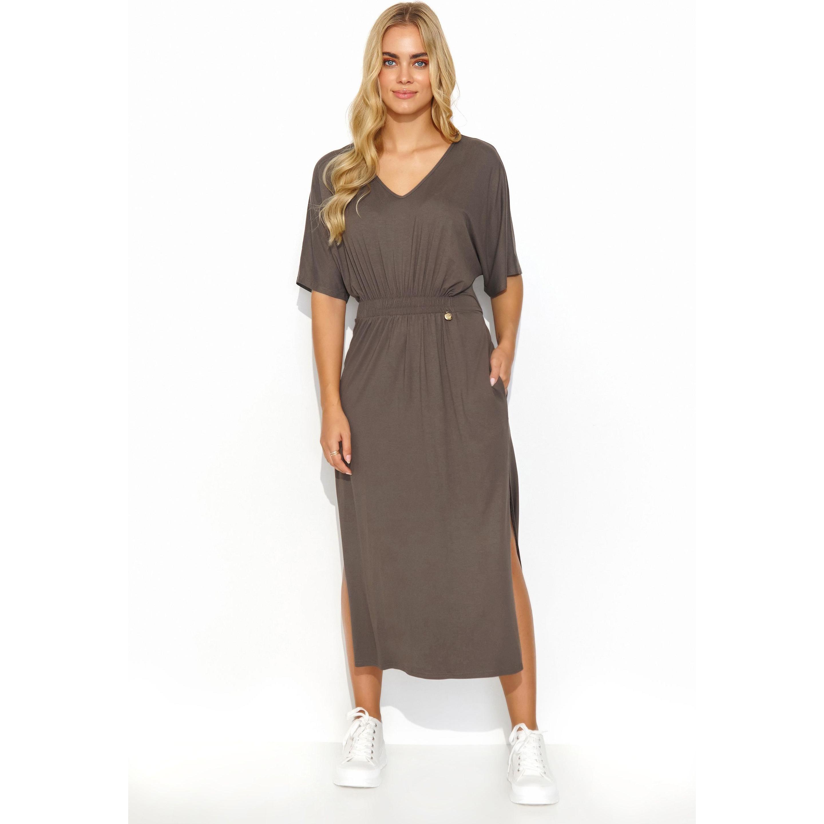 Thumbnail - Makadamia, Damen, Kleider, Alltagskleid model, Braun, (42)