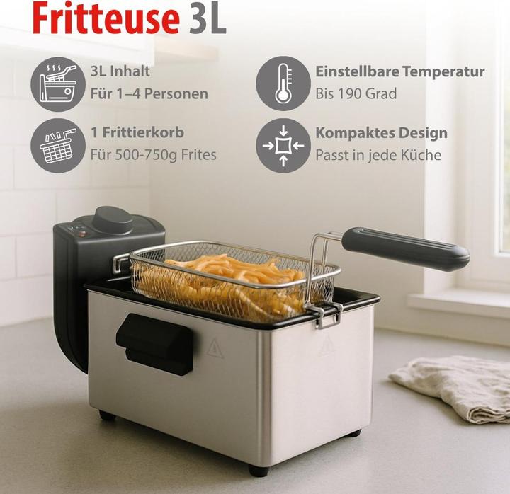 Image du produit alpina Friteuse profonde 3L 2000W