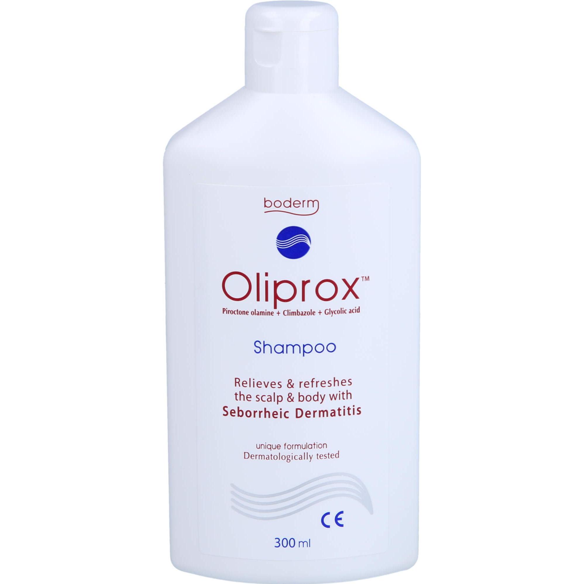 Boderm, Shampoo, Oliprox Shampoo CE b. Schuppen u. seborrh. Dermat., 300 ml SHA (300 ml, Flüssiges Shampoo)