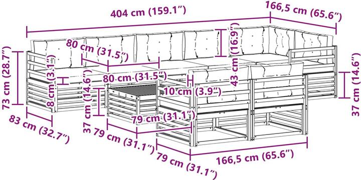 Produktbild vidaXL Outdoor-Sofa