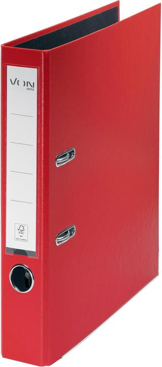 Produktbild von Ordner mit PP/Papier, 5 cm, Rot (A4, 50 mm, 1 Stk.)