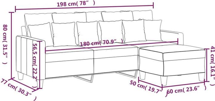 Produktbild vidaXL Amargo (3-Sitzer)