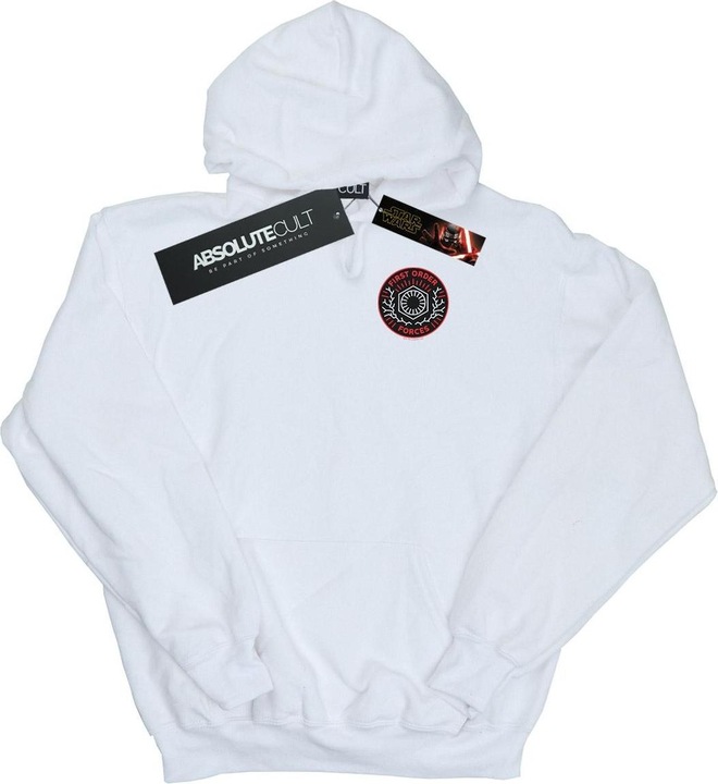 Actual product image Star Wars Mens The Rise Of Skywalker First Order Forces Breast Print Hoodie (XXL)