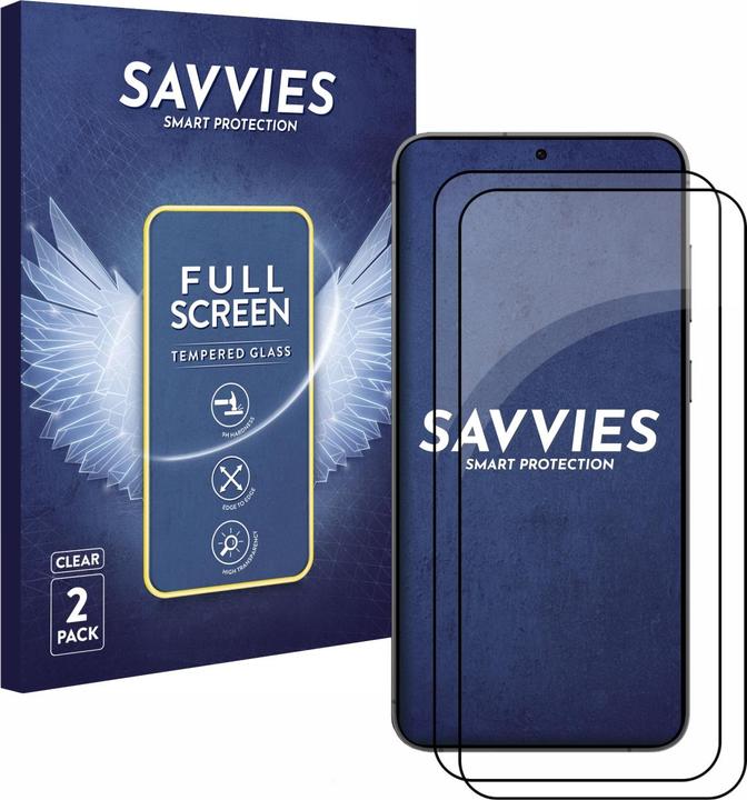 Produktbild Savvies Full-Screen Displayschutz Panzerglas Schutzglas (2 Stück, Samsung Galaxy S24+)