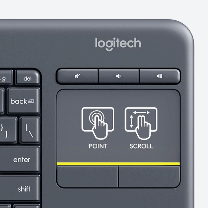 Produktbild Logitech K400 Plus (Schweiz, Kabellos)
