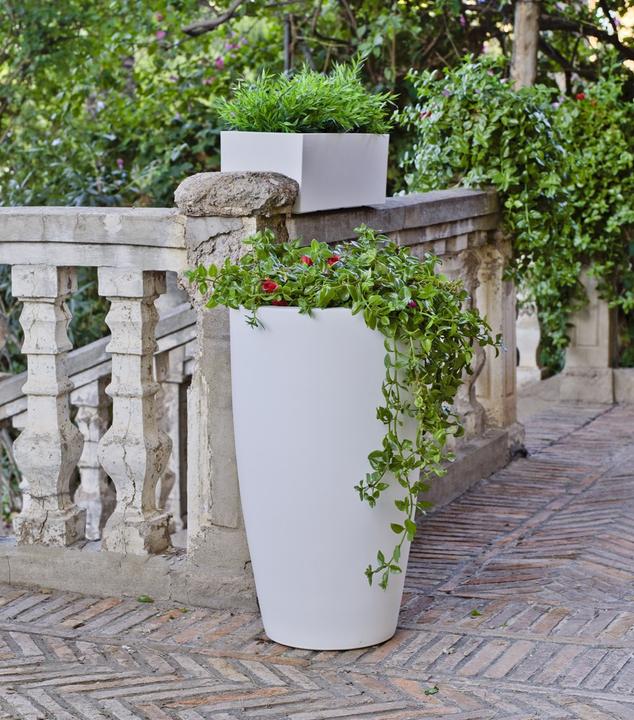 Produktbild Newgarden BAMBU 70 Pflanentopf XXL gross doppelwandig rund, hoch ø40x70cm anthrazit 16L aussen