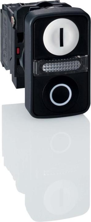 Produktbild Schneider Electric Leucht-Doppeldrucktaster weiss ZB5AW7A1721