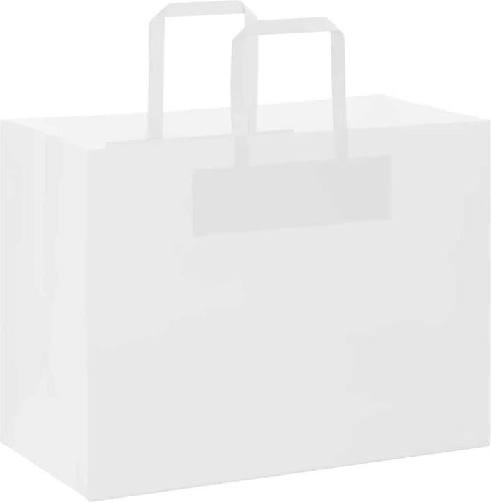 Image du produit vidaXL Sacs en papier kraft 250 pcs. avec anse Blanc 32x17x25 cm Sac en papier (250 pcs)