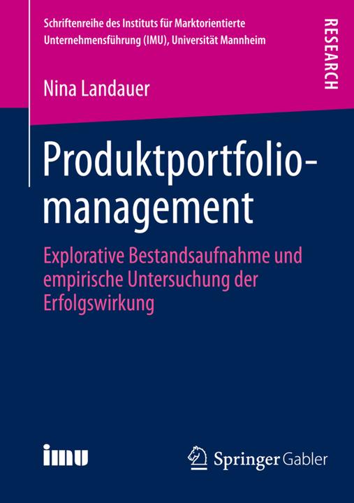 Produktbild Produktportfoliomanagement (Deutsch, Nina Landauer, 2013)