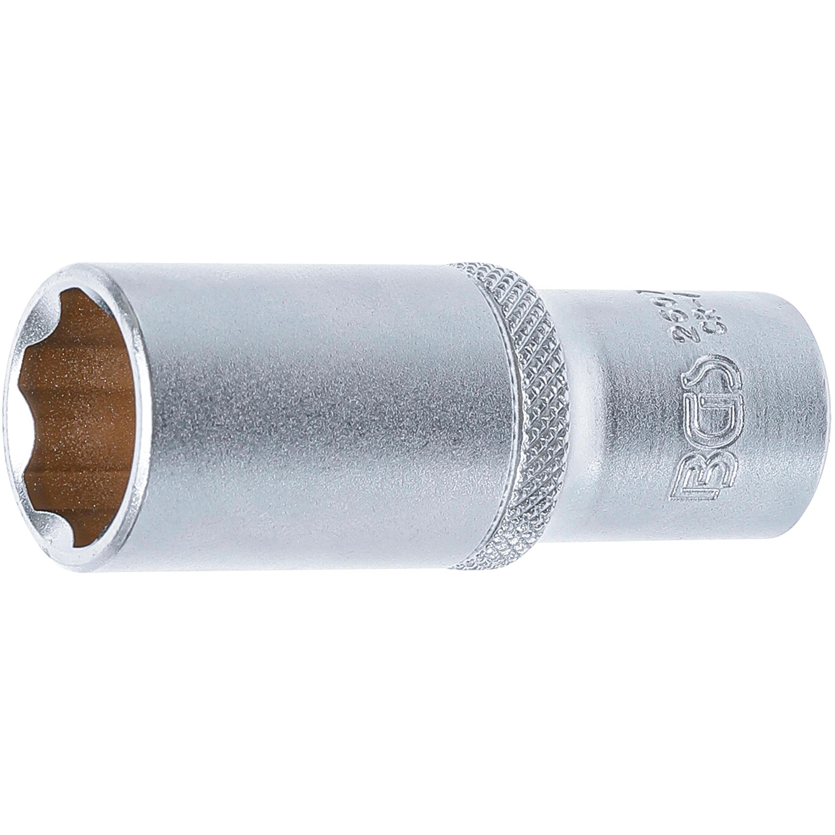BGS, Steckschlüssel + Stecknuss, Steckschlüssel-Einsatz Super Lock, tief Antrieb Innenvierkant 10 mm (3/8") SW 17 mm (17...