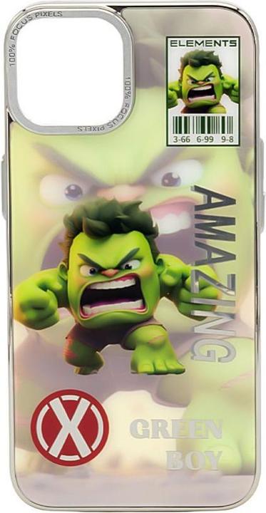 Produktbild iLike iPhone 13 PC Silicone Case Green Boy (Apple iPhone 13)