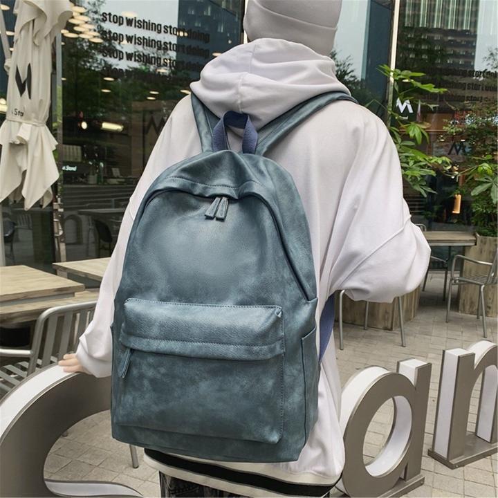 Actual product image Only-Bags.Store Solid colour large capacity backpack, leisure student backpack, computer backpack