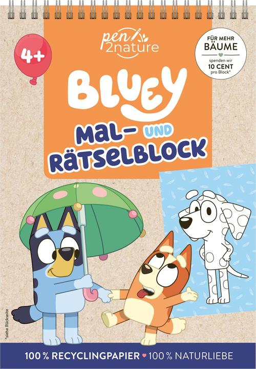 Bluey - Mein Mal- und Rätselblock
