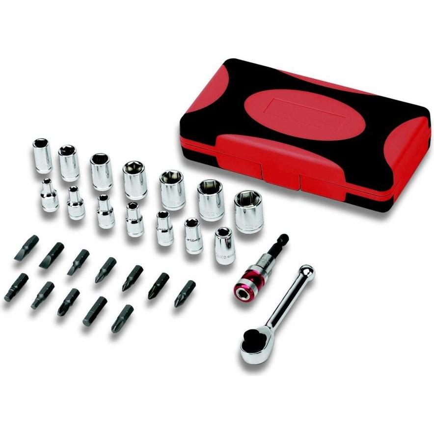 Cimco, Steckschlüssel + Stecknuss, Bit+Steckschlüssel-Set