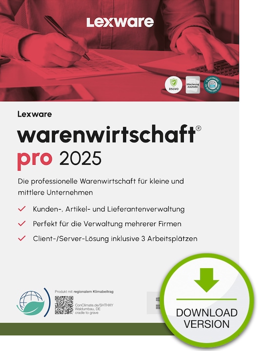 Lexware warenwirtschaft pro 2025 Download Jahresversion (365-Tage) (12 months)