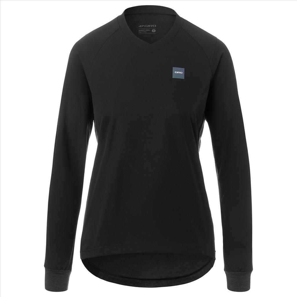 Thumbnail - Giro, Damen, Velotrikot, W Roust LS Wind Jersey (XS), Schwarz, XS