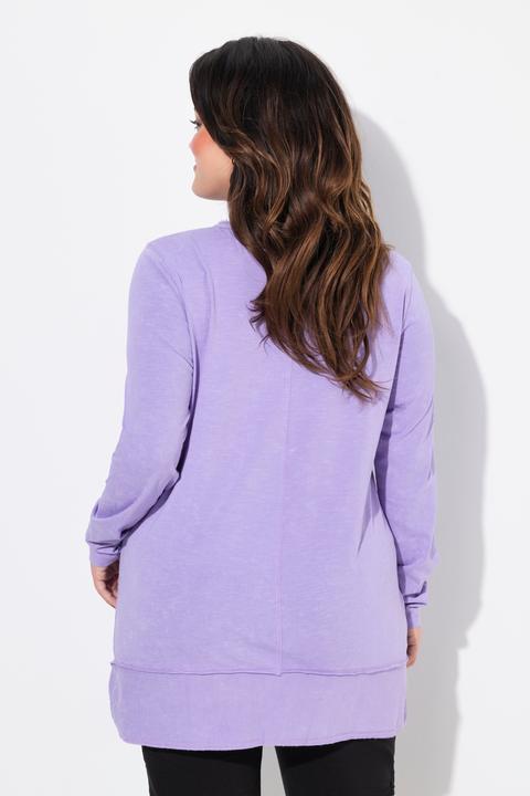 Actual product image Angel of Style Langarmshirt, Komfort Fit, Glitzersteinchen-Statement (50)