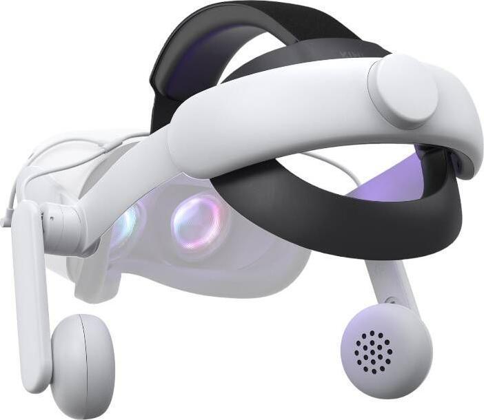 KIWI design Comfort Audio Head Strap QA01 for Meta Quest 2 White