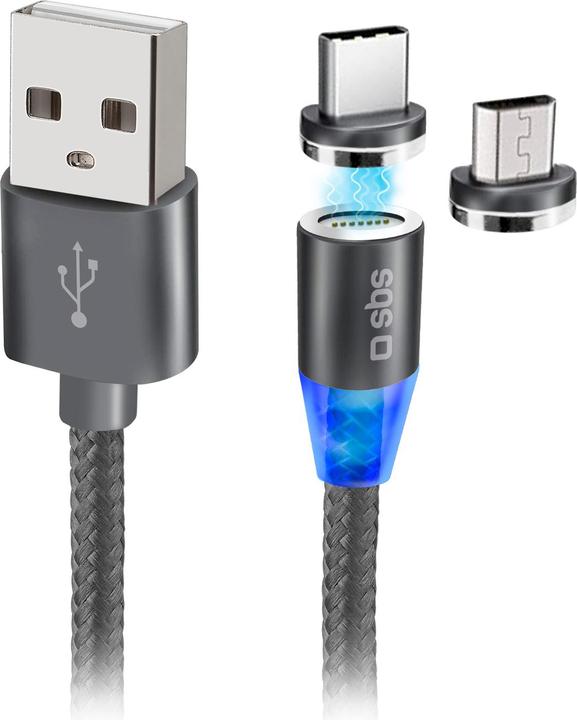 Produktbild SBS USB-C-/Micro-USB-Kabel (1 m, USB 2.0)