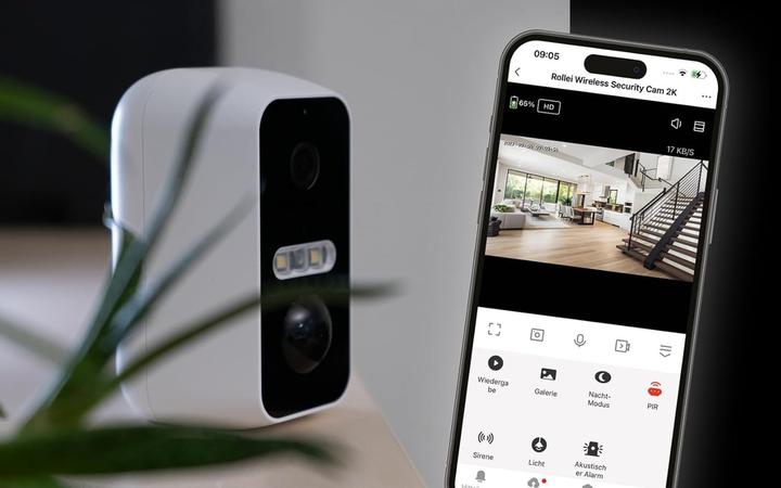 Actual product image Rollei Wireless Security Cam 2K (2304 x 1296 Pixels)