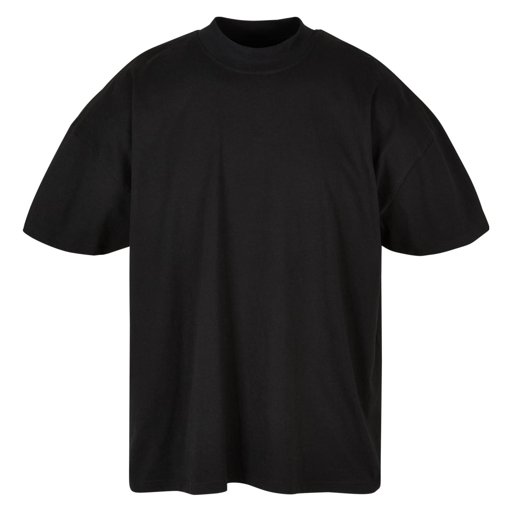 Build Your Brand, Herren, Shirts, Men's Oversized Mock Neck Tee, Schwarz, (Xl)