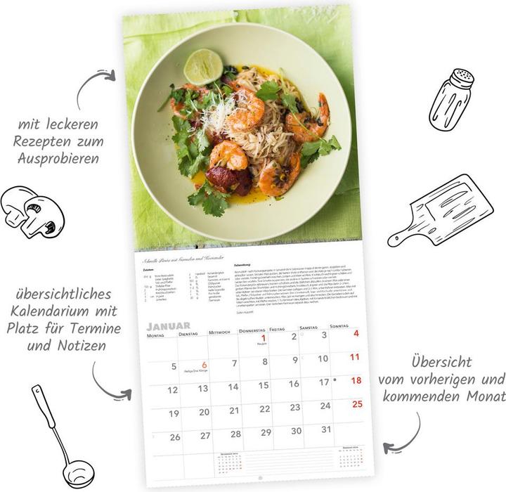 Produktbild BroschürenkalenderKüchenkalender2026 (30 x 30 cm)
