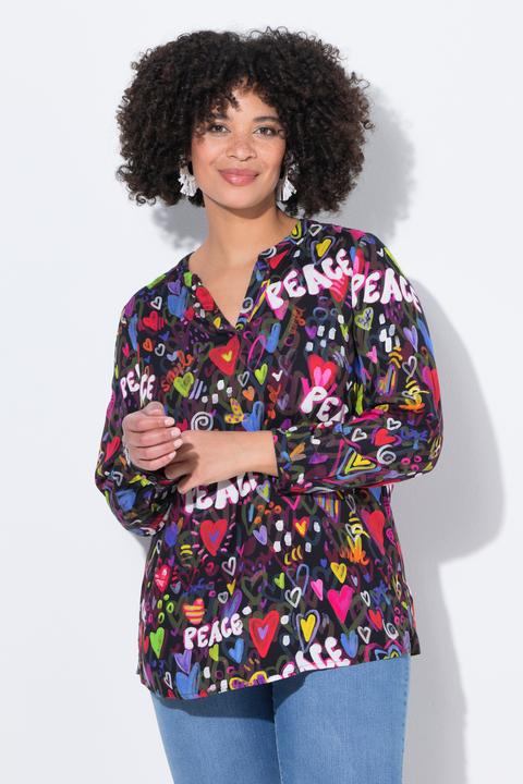 Actual product image Angel of Style Tunic, coloured heart pattern, long sleeves (54)