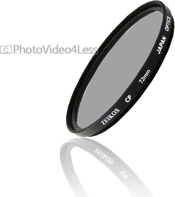 Zeikos Circular Polarizer (Variable Contrast Control/Glare Reduction) Filter 72mm (72 mm, Polarisationsfilter)
