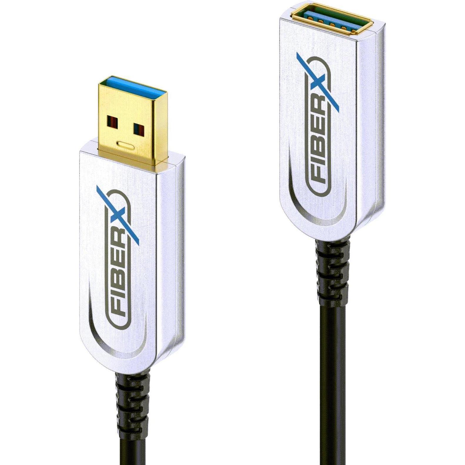 Purelink FiberX Series - USB 3.1 Glasfaser Verlängerungskabel - 20m (20 m, USB 3.2 Gen 1), USB Kabel