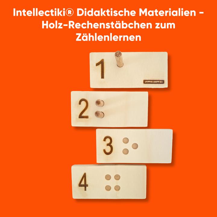 Actual product image Intellectiki Wooden Number Rod