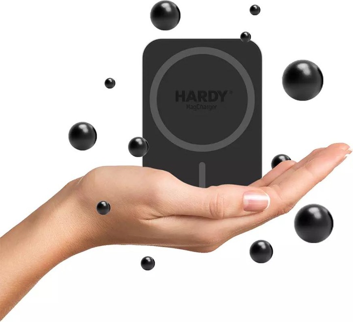 Actual product image 3MK Car charger holder wireless Hardy MagCharger 15W black