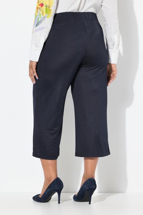 Produktbild Ulla Popken Slinky-Culotte, wadenlang, weites Bein, Elastikbund (58, 60)