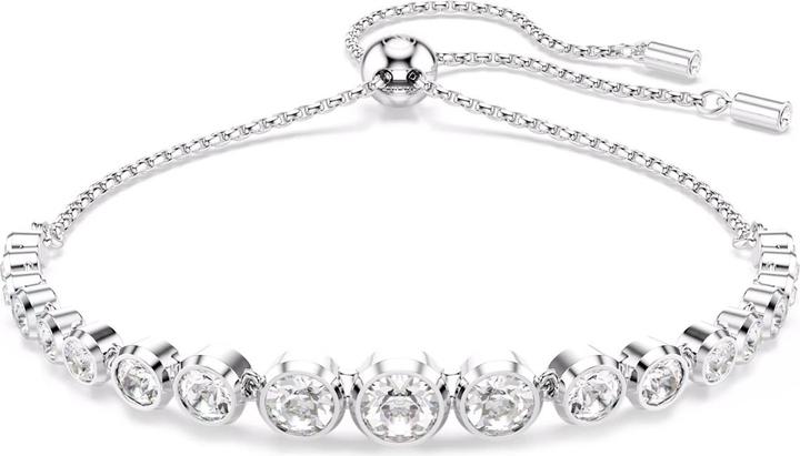 Immagine prodotto Swarovski Imber Tennis Armband Gemischte Rundschliffe Weiss (24 cm, Metallo Swarovski)