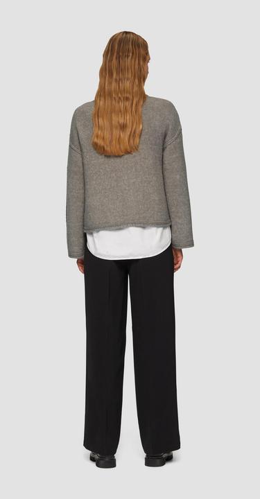 Produktbild S.Oliver Strickpullover Strickpullover mit weiten Ärmeln im Relaxed Fit (36)