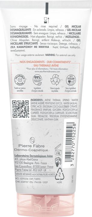 Produktbild Avène Mizellengel zum Entfernen von Make-up (Make-Up Entferner, 100 ml)