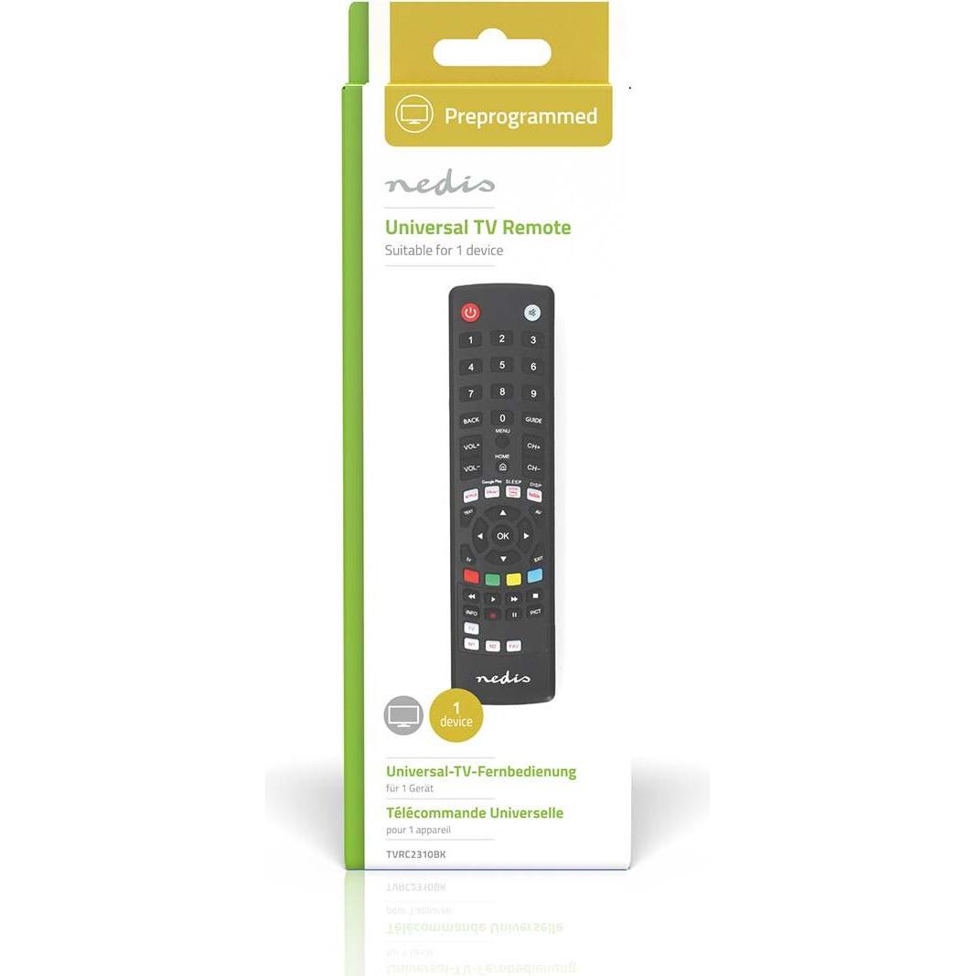 Thumbnail - Nedis Universal-Fernbedienung Vorprogrammiert 1 Gerät Amazon Prime / Disney + Button / Google (Universal Fernbedienung, ...