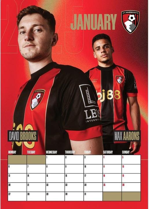 Immagine prodotto AFC Bournemouth Calendario da Parete (A3)
