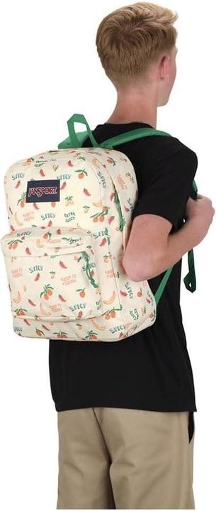 Actual product image JanSport superbreak one five a day cream backpack