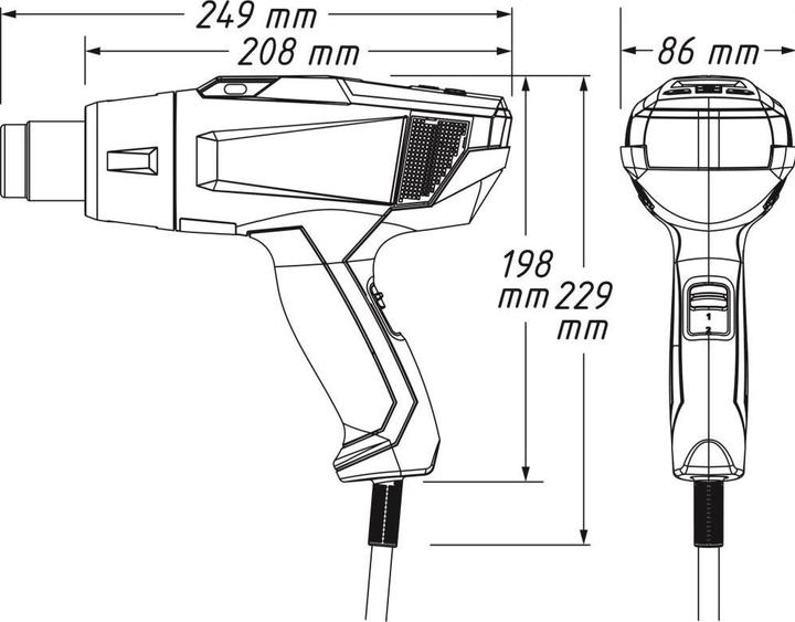 Actual product image HAZET Hot Air Unit | 1990N-010