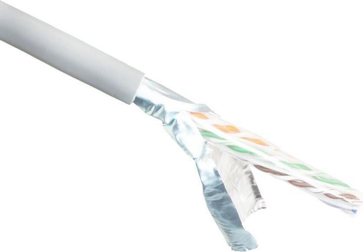 Produktbild ACT CAT6A F/UTP solid twisted pair cable, PVC, AWG 23, CPR: B2ca, 305 m CAT6A F/UTP AWG23 SOLID 305M (F/UTP, CAT6a, 305 m)