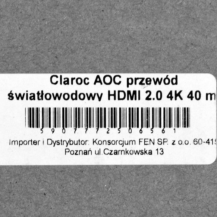 Produktbild Unitek Claroc HDMI 2.0 AOC 4K@60Hz 40.0m (40 m)