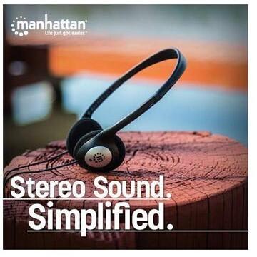 Actual product image Manhattan stereo headphones (Cable)