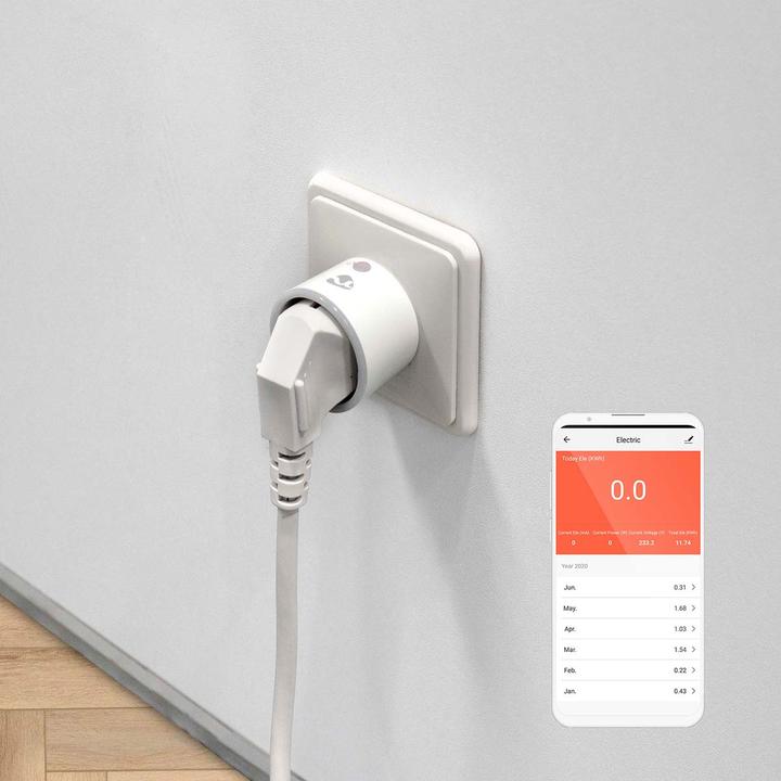 Actual product image Nedis WLAN Smartplug (WIFIP110FWT) - Energy monitoring, Schuko type F, 10 A
