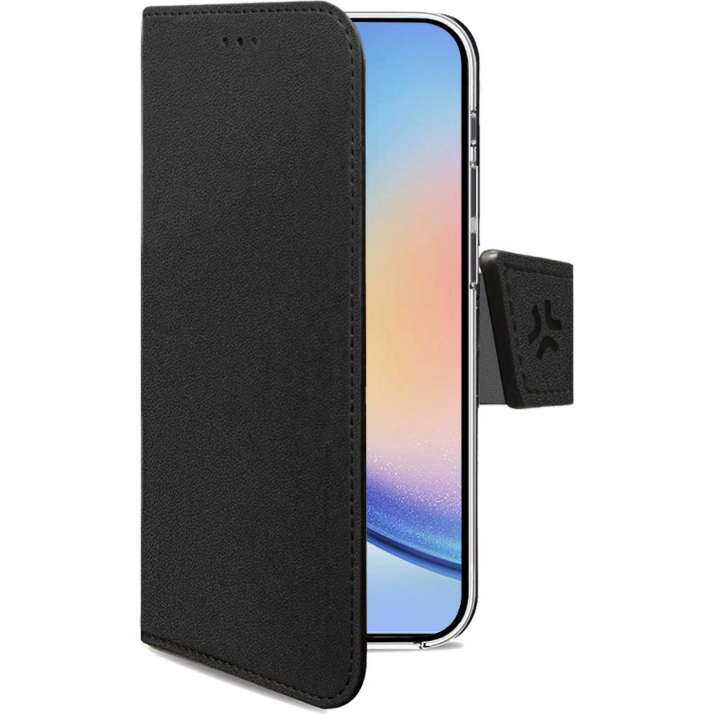 Celly Wallet Case (Samsung Galaxy A35), Smartphone Hülle, Schwarz