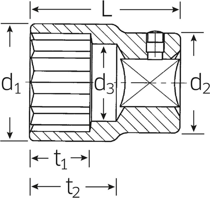 Productafbeelding Stahlwille Contactdoos (36 mm)