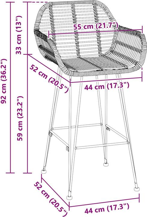 Immagine prodotto vidaXL Barstuhl