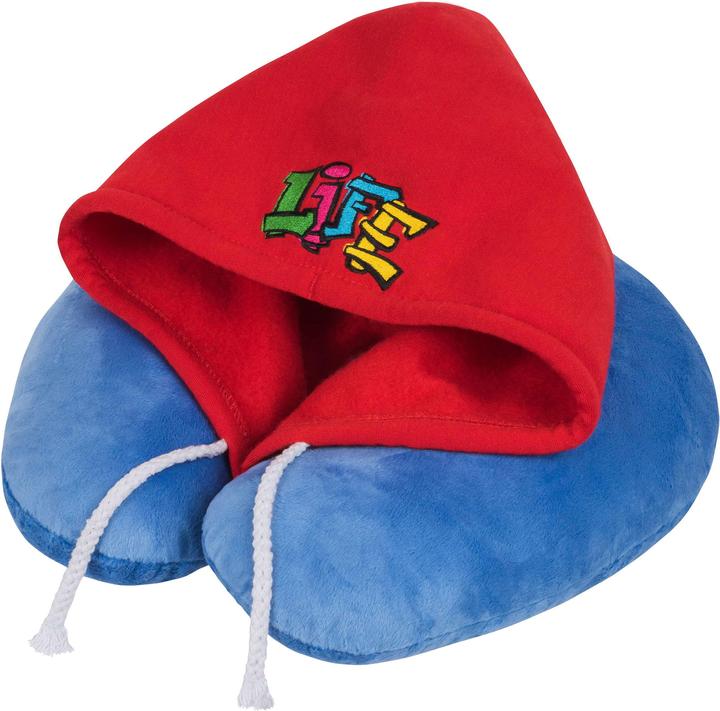 Immagine prodotto KidsExperts Fondina con cappuccio Graffiti blu (Cuscino per testa e collo)